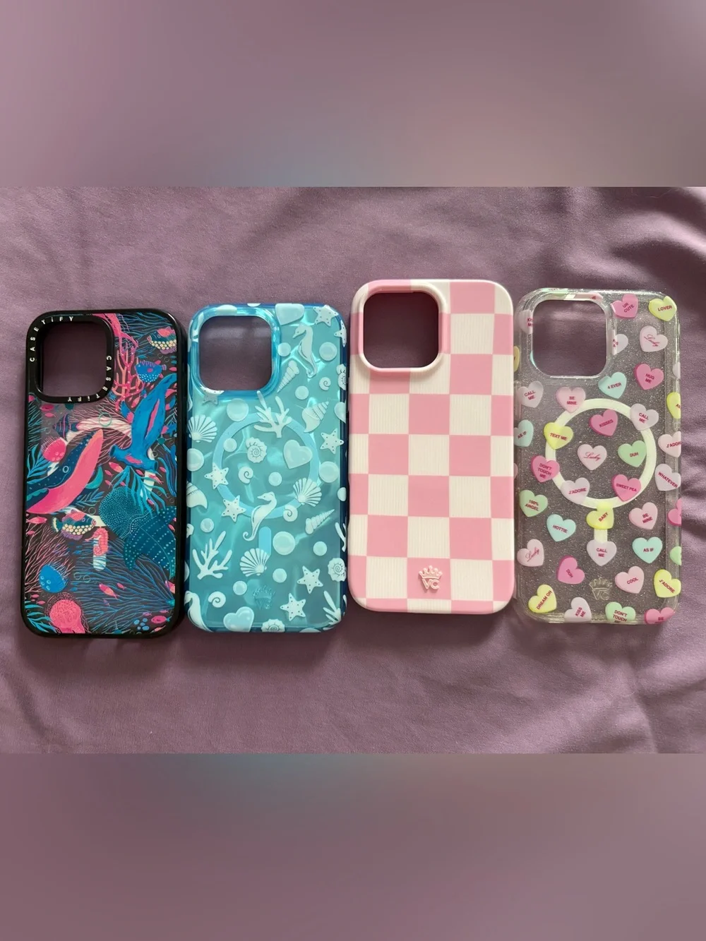 Velvet Caviar and Casetify cases